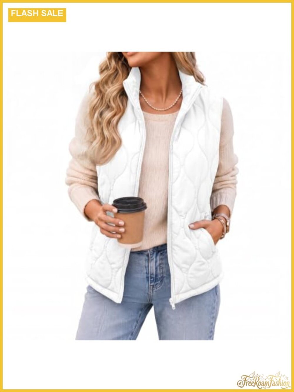 Zeagoo Womens Puffer Vest Lightweight Quilted Coat Sleeveless Jacket